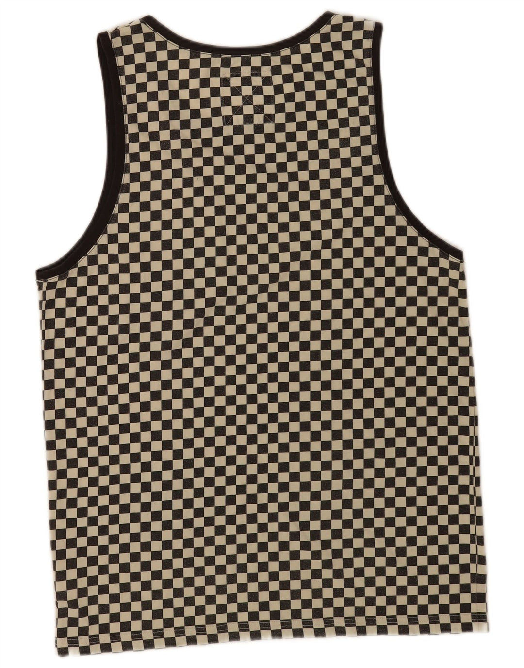 Vans Hombre Chaleco Top Medio Negro Algodón Geométrico