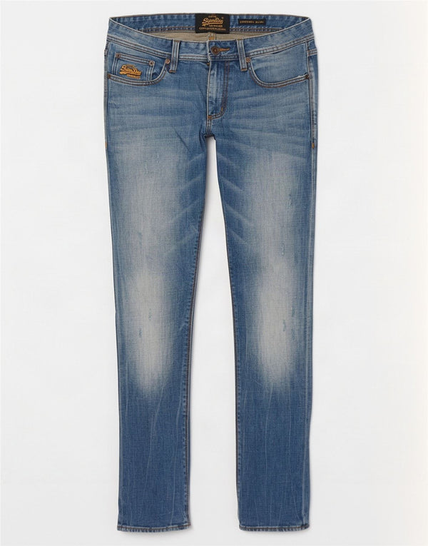 Superdry Vaqueros ajustados desgastados Corporal para hombre W31 L32 Algodón azul
