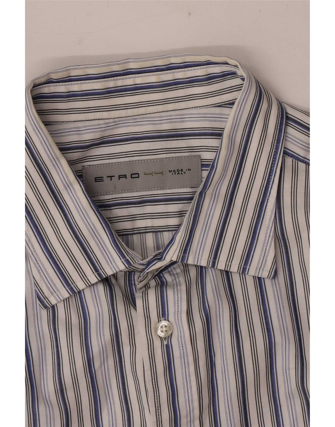 Camisa Etro Hombre Manga Corta Talla 44 XL Rayas Multicolor