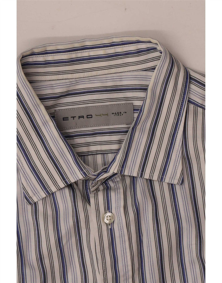 Camisa Etro Hombre Manga Corta Talla 44 XL Rayas Multicolor