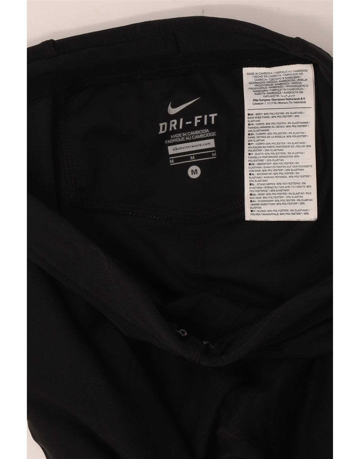 Nike Leggings Dri Fit para mujer UK 12 Mediano Negro Poliéster