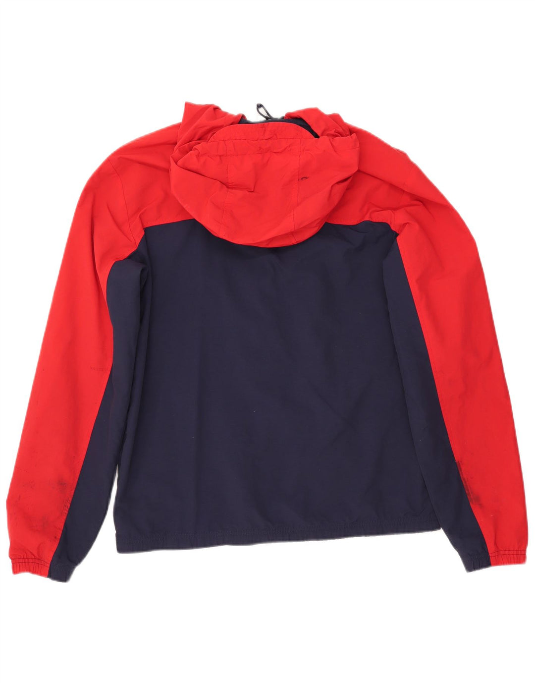 FILA Chaqueta impermeable con capucha para hombre UK 40 Large Azul Colorblock Poliamida