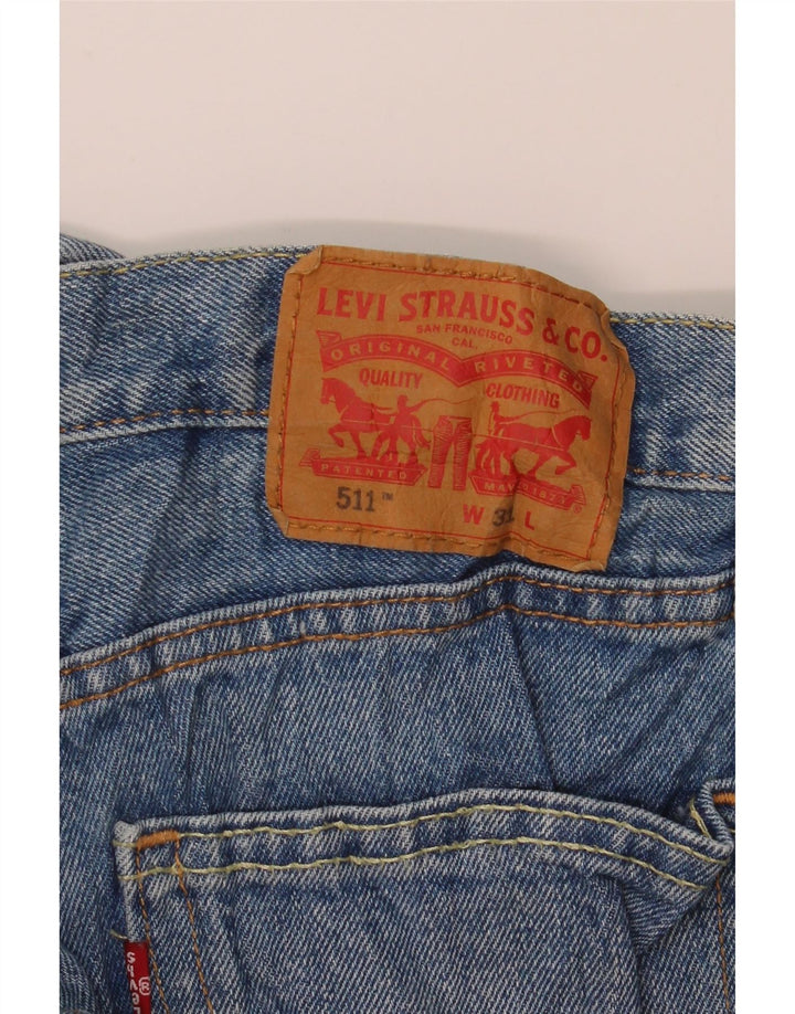 Levi's Mens 511 Shorts De Mezclilla W31 Algodón Azul Medio