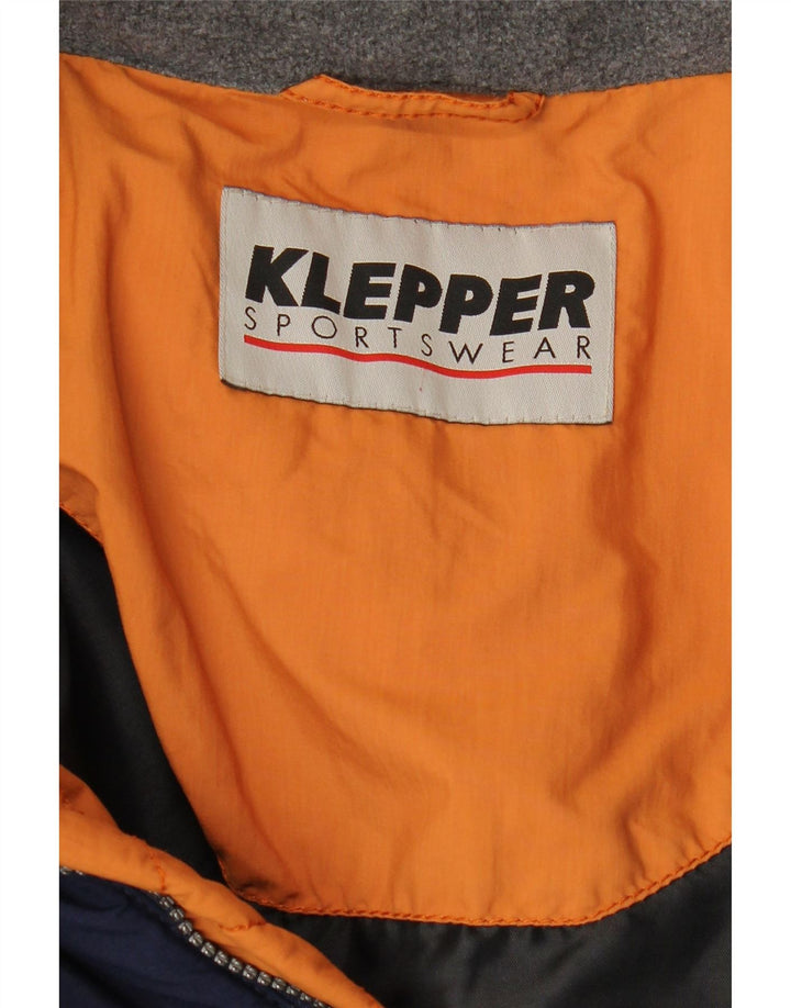 KLEPPER Chaqueta cortavientos para hombre UK 42 XL Azul marino