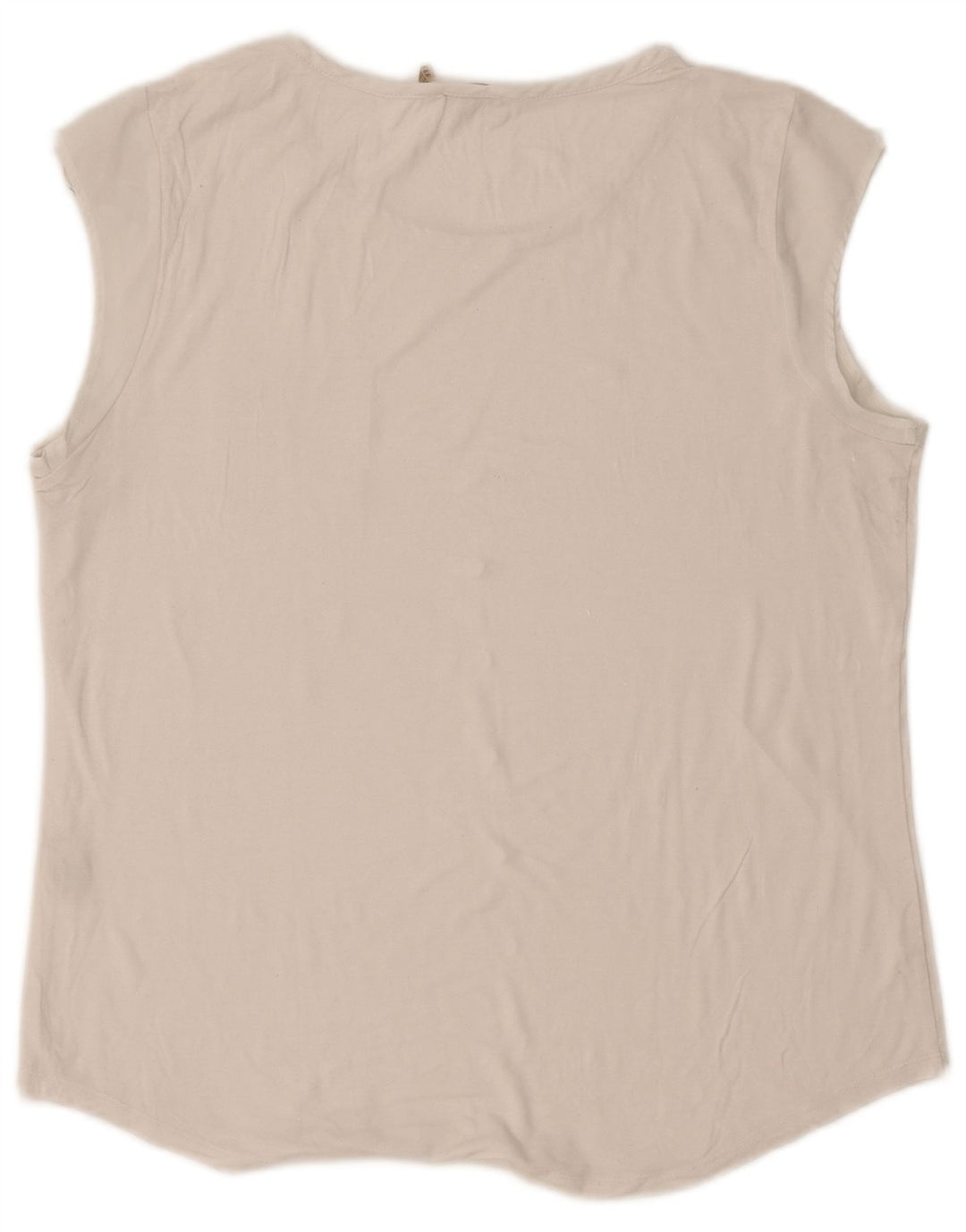 Calvin Klein Camiseta sin mangas para mujer UK 18 XL Rayón blanco