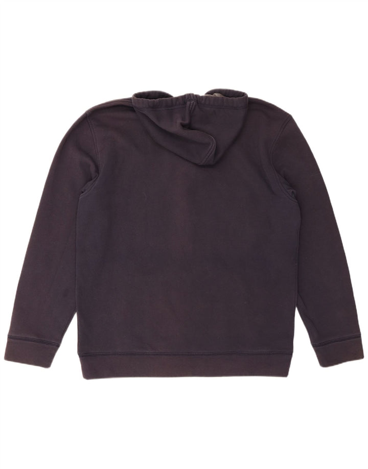 TOMMY HILFIGER Suéter con capucha y cremallera para hombre 2XL Algodón azul marino