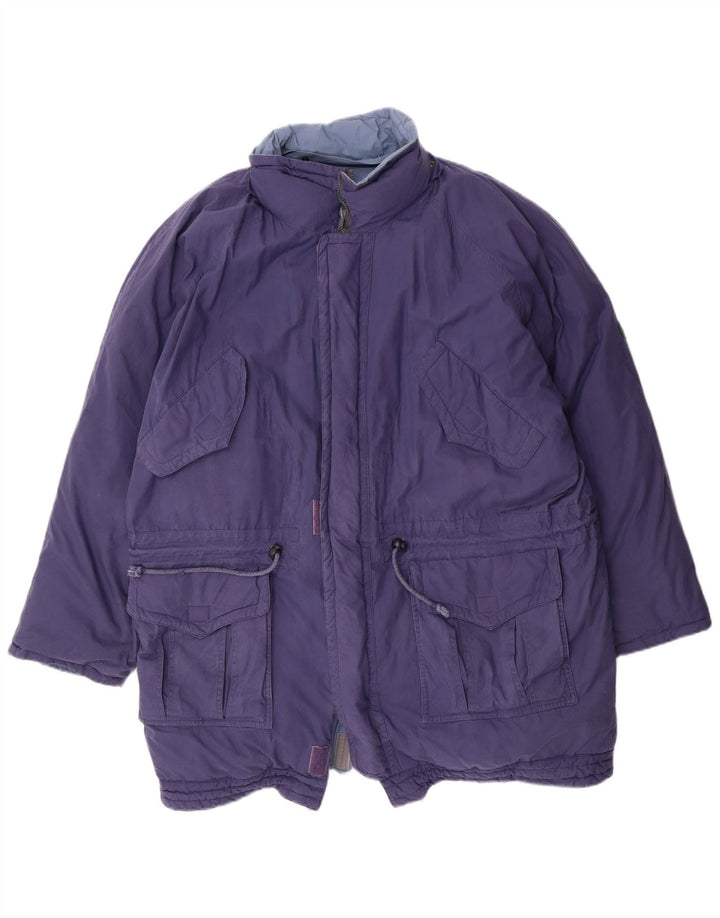 DIADORA Chaqueta acolchada reversible y holgada para hombre ES 38 Algodón azul medio