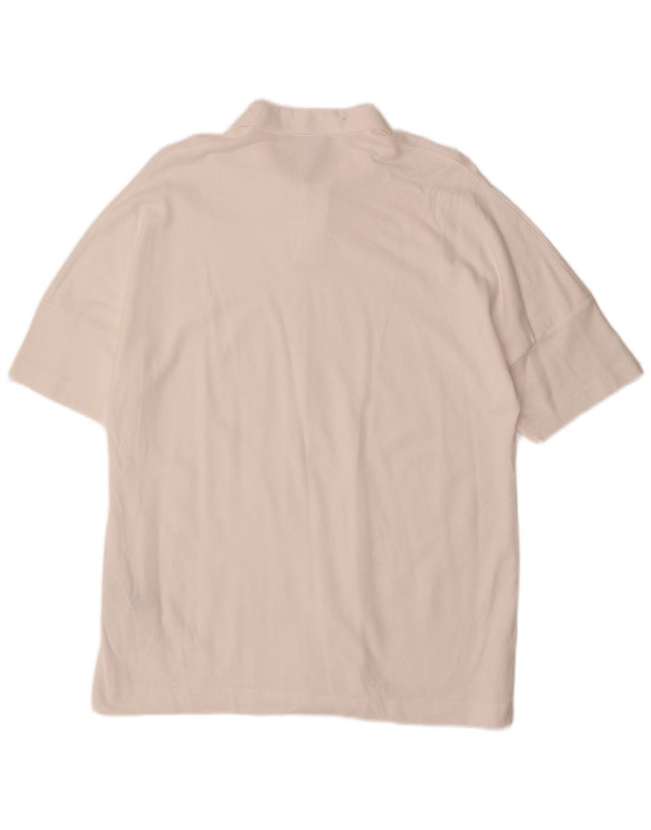 Zara Hombre Polo Mediano Blanco Algodón