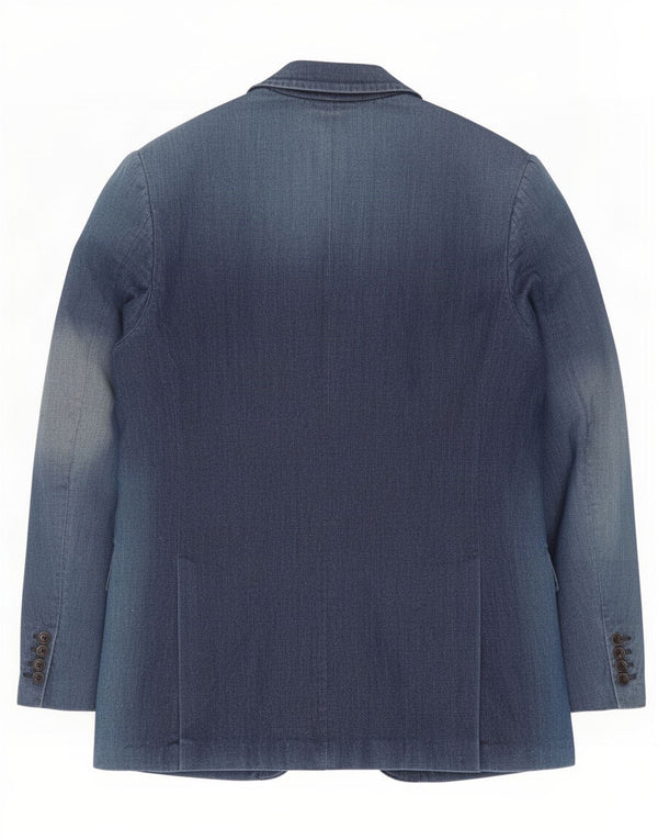 Daniele Alessandrini Chaqueta vaquera de 3 botones para hombre IT 54 2XL Azul marino