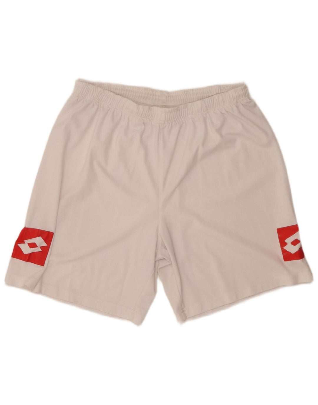 LOTTO Pantalones cortos deportivos con gráficos para hombre, talla grande, blanco