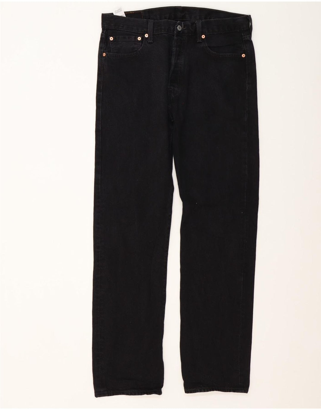 Levi's Vaqueros rectos 501 para hombre W34 L34 Algodón negro
