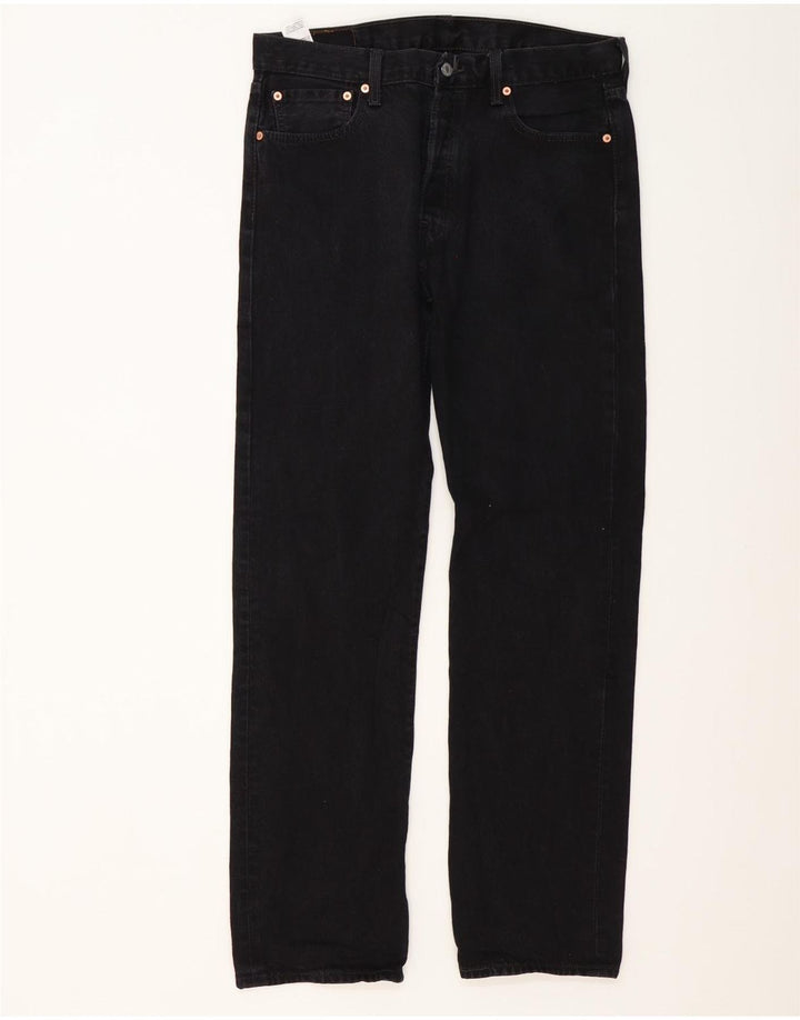 Levi's Vaqueros rectos 501 para hombre W34 L34 Algodón negro