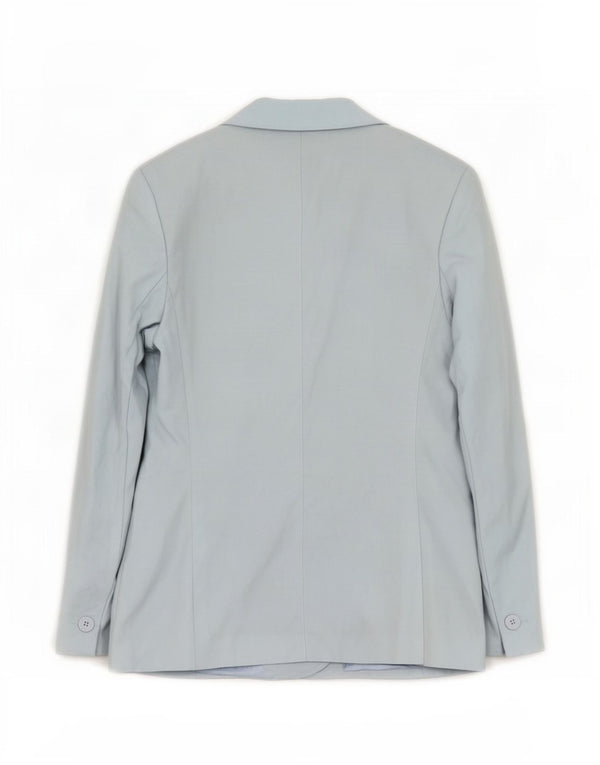 Marks & Spencer Chaqueta Blazer de 3 Botones para Mujer UK 42 Viscosa Azul Mediana