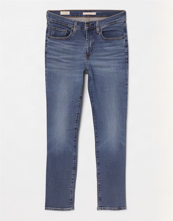 Levi's Mujer 724 Vaqueros Rectos De Tiro Alto W28 L28 Algodón Azul