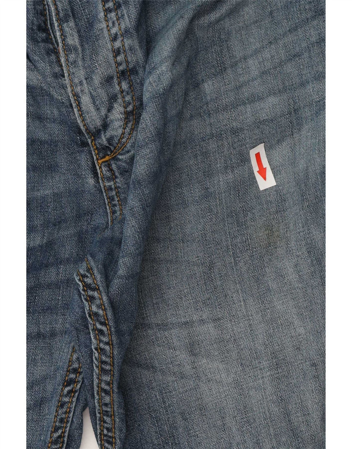 Jack & Jones Hombre Pantalones Cortos De Mezclilla De Corte Regular Medio W32 Algodón Azul