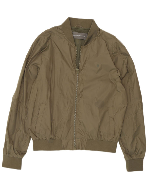 French Connection Chaqueta Bomber para Hombre UK 44 2XL Poliamida Caqui