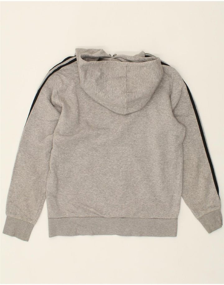 ADIDAS Mens Hoodie Jumper Medium Grey Cotton Vintage Adidas and Second-Hand Adidas from Messina Hembry 