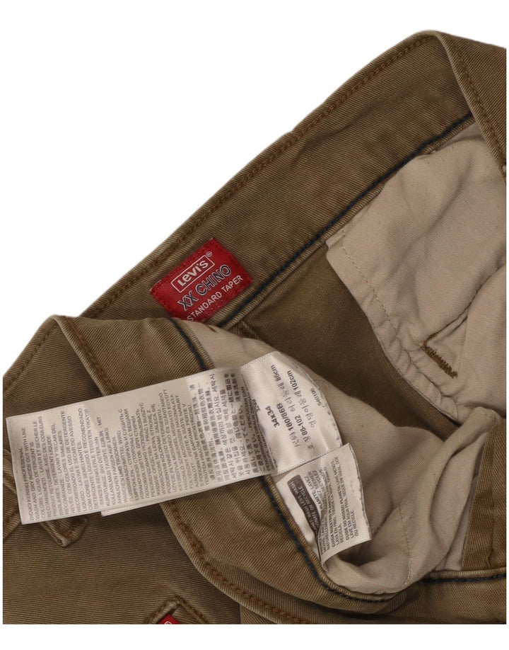 LEVI'S Pantalón chino cónico estándar para hombre W34 L31 Algodón beige