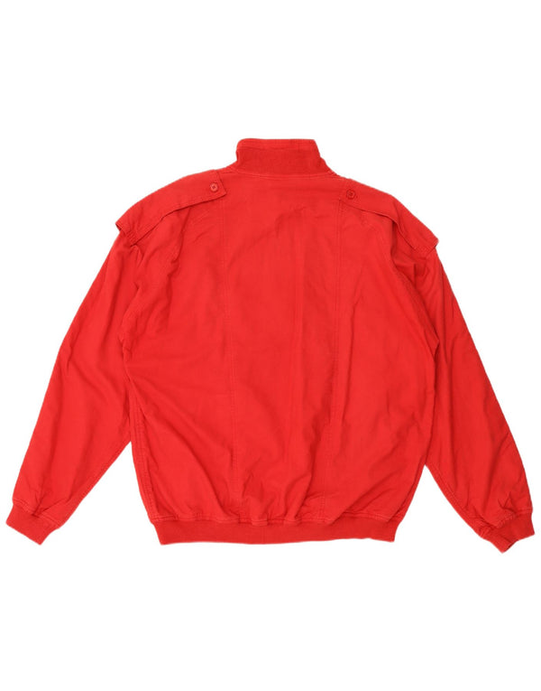 C&A Chaqueta anorak militar rápida para hombre EU 48/50 Algodón rojo mediano