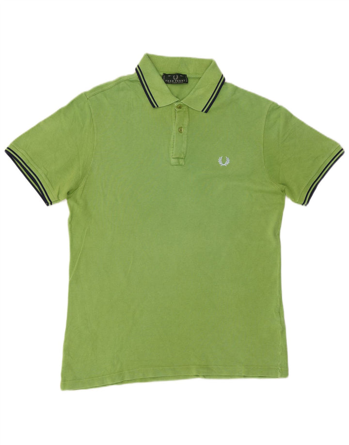 Polo Fred Perry Hombre Algodón Verde Medio