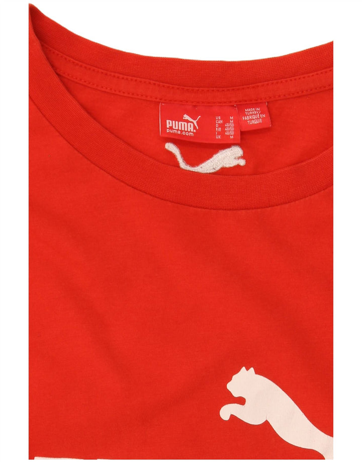 Puma Camiseta Gráfica para Hombre Top Medium Rojo