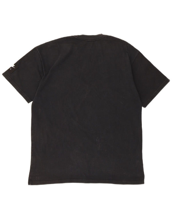 Nike Camiseta gráfica para hombre Top mediano de algodón negro