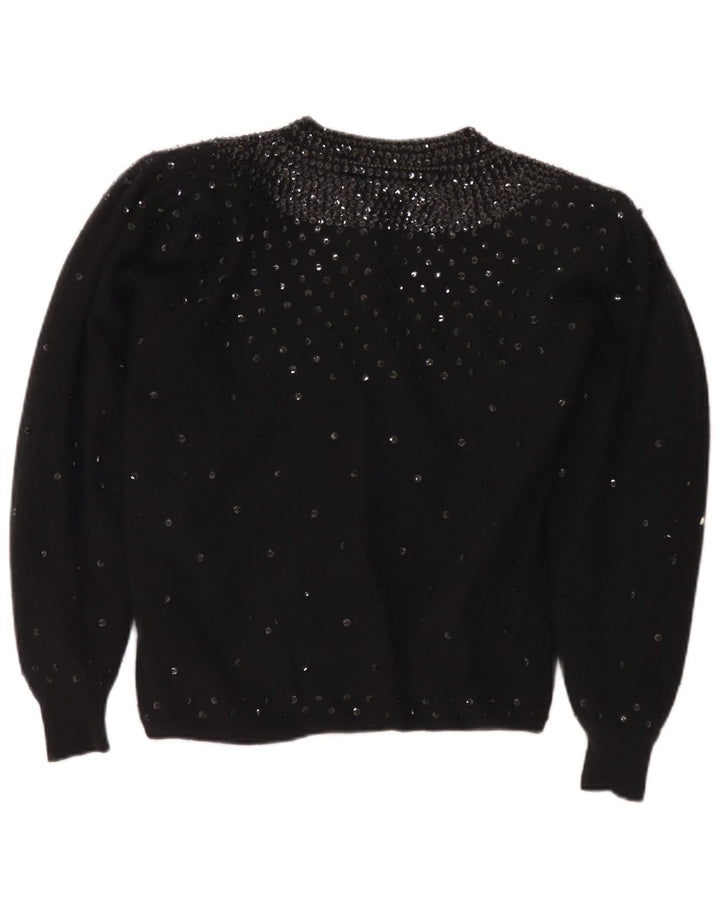 Cárdigan Silvy para mujer IT 44 Medium Black Lambswool