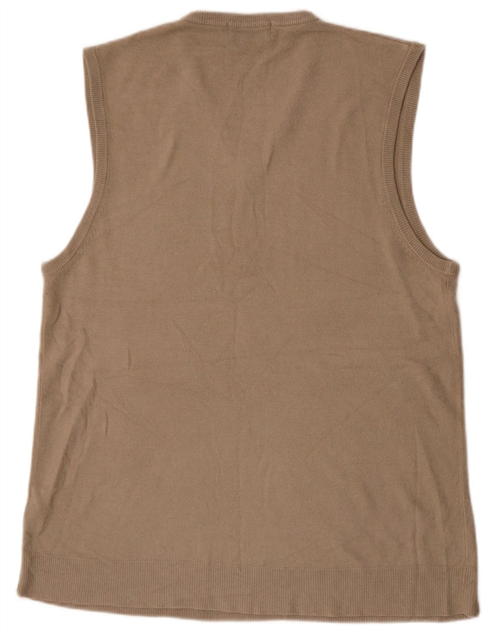 Marks & Spencer - Camiseta sin mangas para hombre, color azul, acrílico, color beige