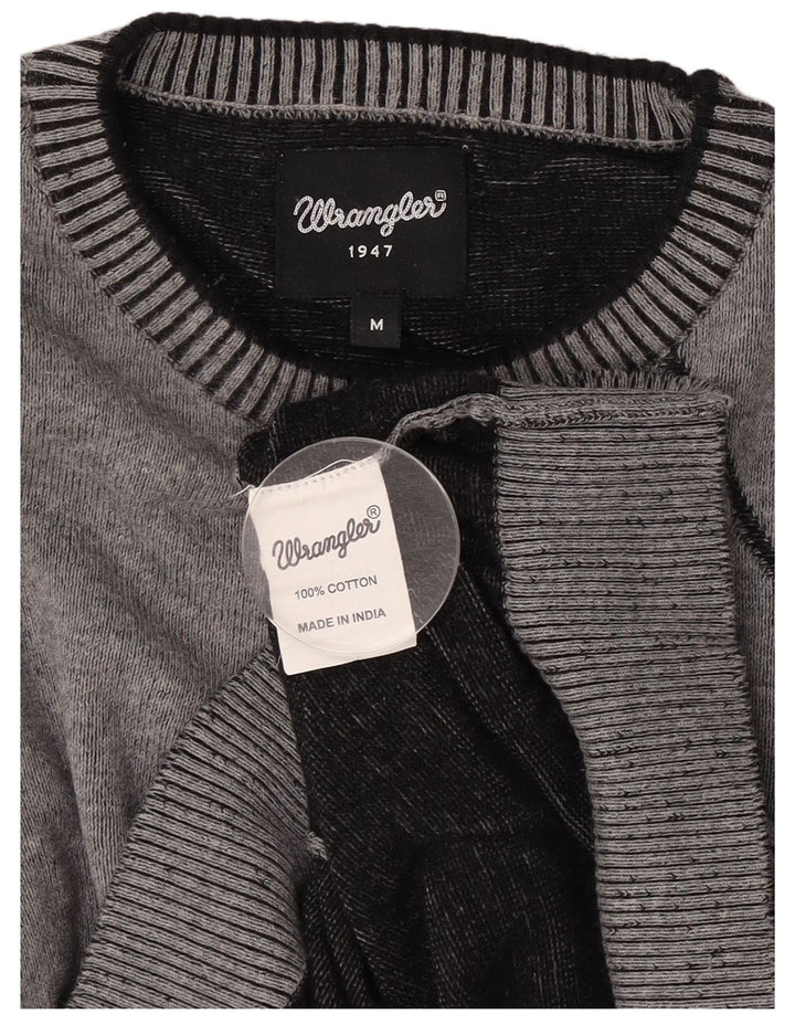 Wrangler Jersey De Cuello Redondo Para Hombre De Algodón Geométrico Gris Medio