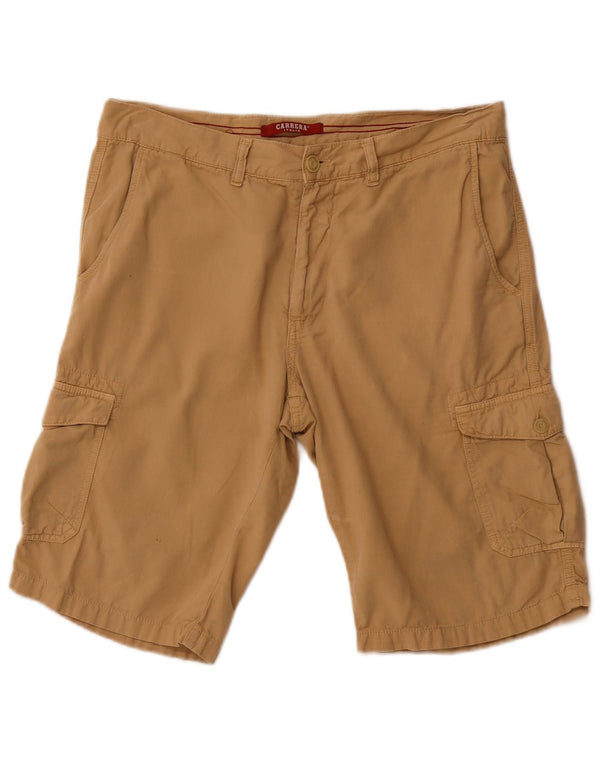 CARRERA Mens 618 pantalones cortos cargo regulares it 50 grande W34 algodón beige