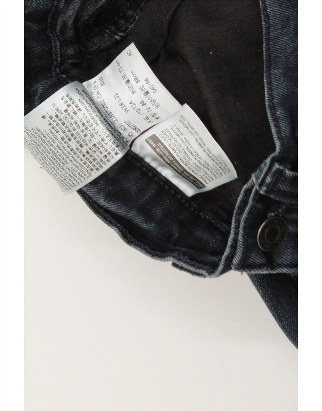 Levi's Hombre 522 Slim Jeans W28 L25 Algodón Azul Marino