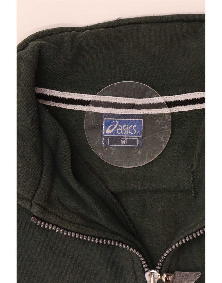 Asics Hombre Chándal Top Chaqueta Algodón Colorblock Beige Medio