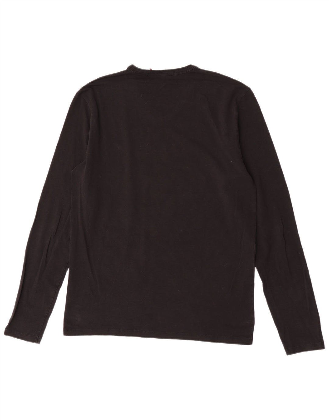 Guess Mens Graphic Top Manga Larga XL Algodón Negro