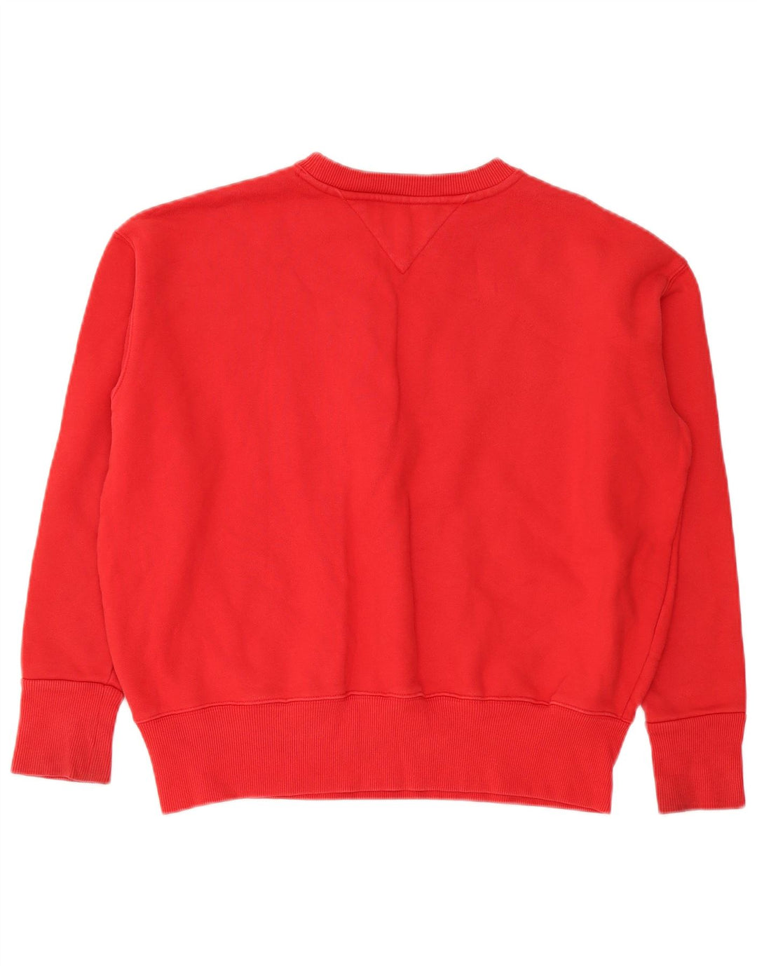 Tommy Hilfiger Sudadera de gran tamaño con gráfico para mujer UK 14 Medium Red