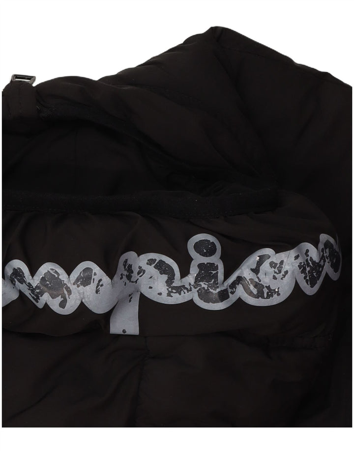 CHAMPION Chaqueta acolchada con capucha para niños 15-16 años 2XL Negro