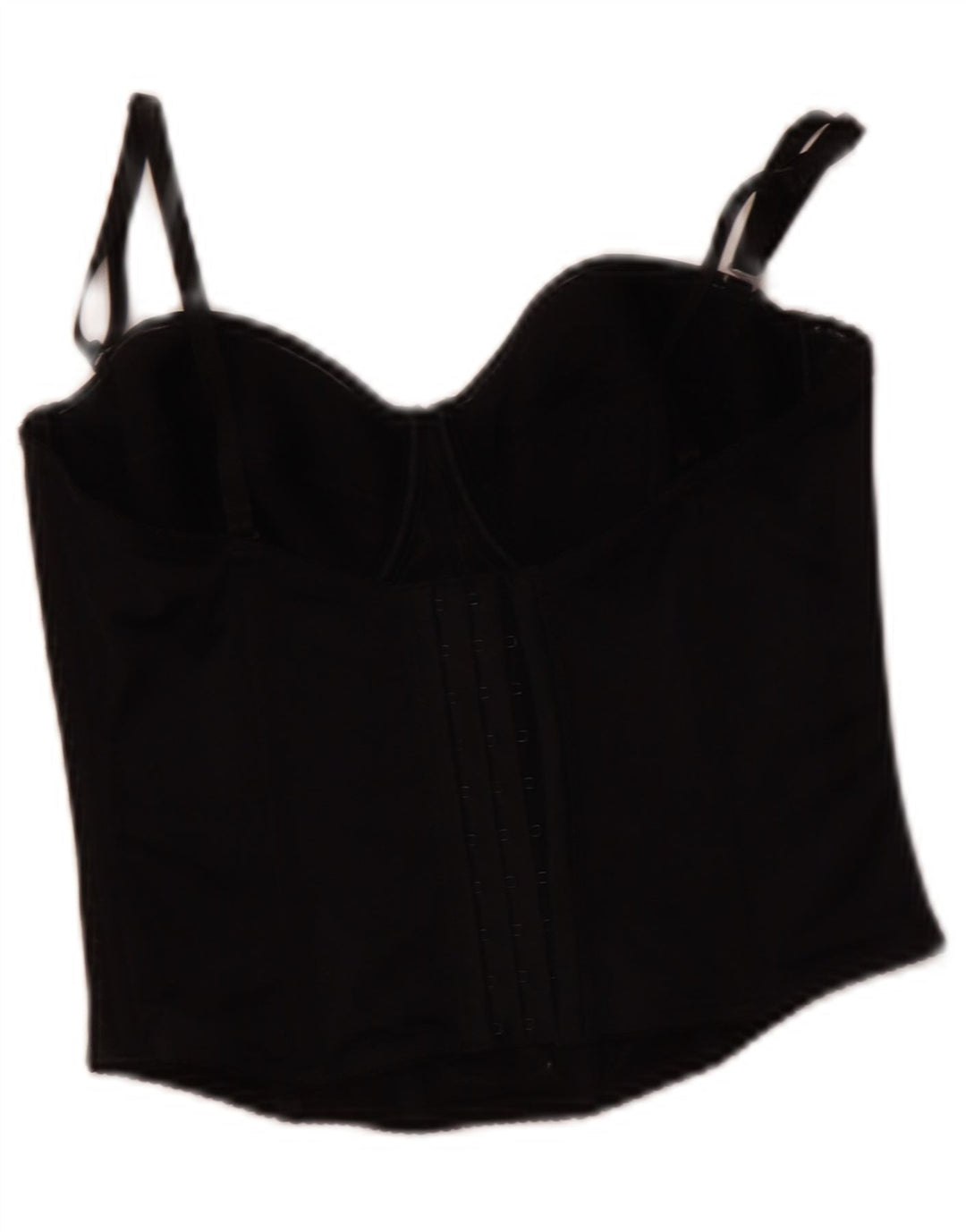 TRIUMPH Top corto con corsé para mujer UK 4 XS Poliéster negro