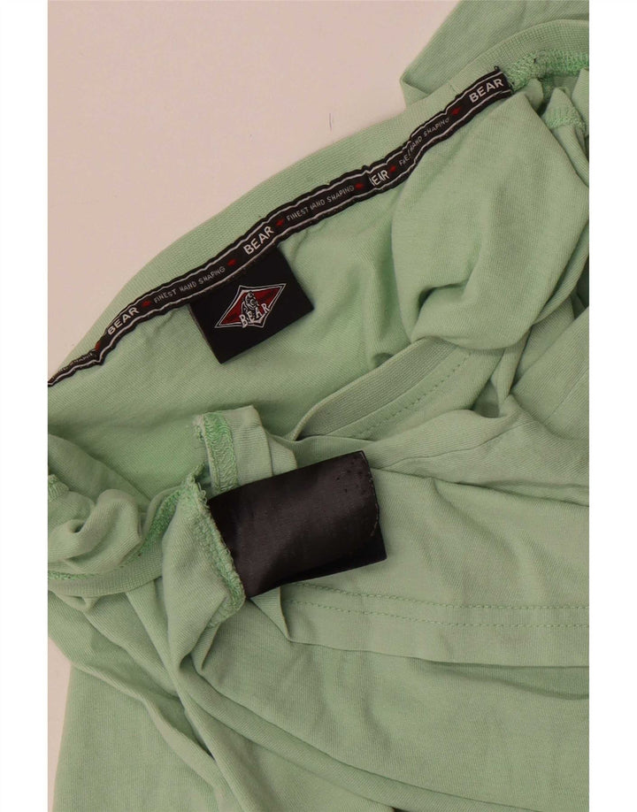 Bear - Camiseta gráfica para hombre, color verde medio