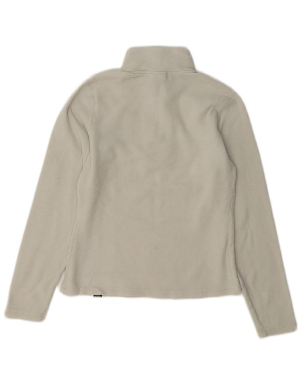 The North Face Jersey de forro polar con cuello y cremallera para mujer UK 6 XS Off White Poliéster