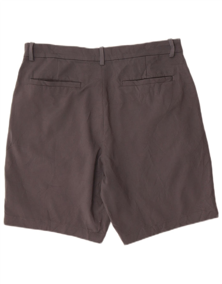 Pantalones cortos chinos Calvin Klein para hombre W33 Algodón gris medio