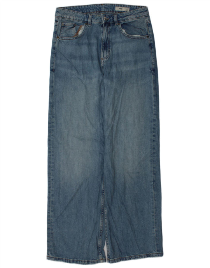 Marks & Spencer Vaqueros de Pierna Ancha para Mujer UK 12 Medium W30 L30 Azul