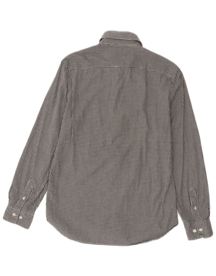 Camisa de hombre French Connection de algodón a cuadros gris medio
