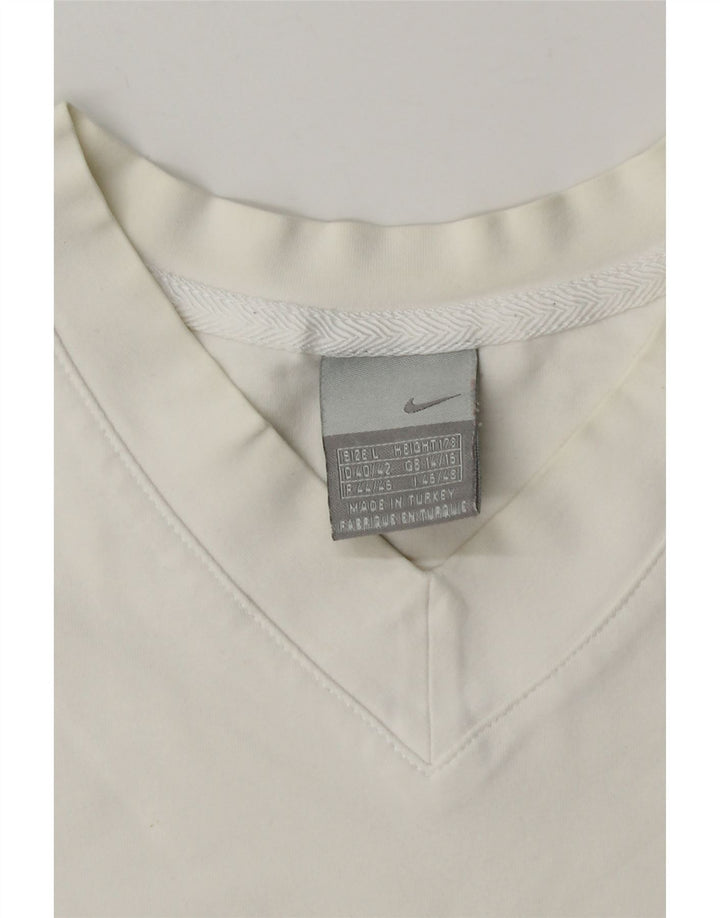 Nike - Camiseta de manga 3/4 para mujer, talla 40/16, talla grande, color blanco