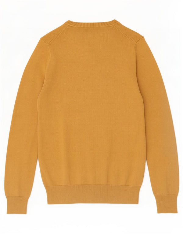 Marks & Spencer Jersey con cuello en V para hombre XS Algodón amarillo
