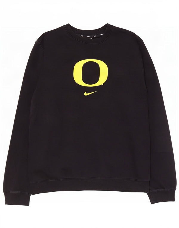 Nike Oregon Ducks - Sudadera con gráfico para hombre, talla grande, algodón negro