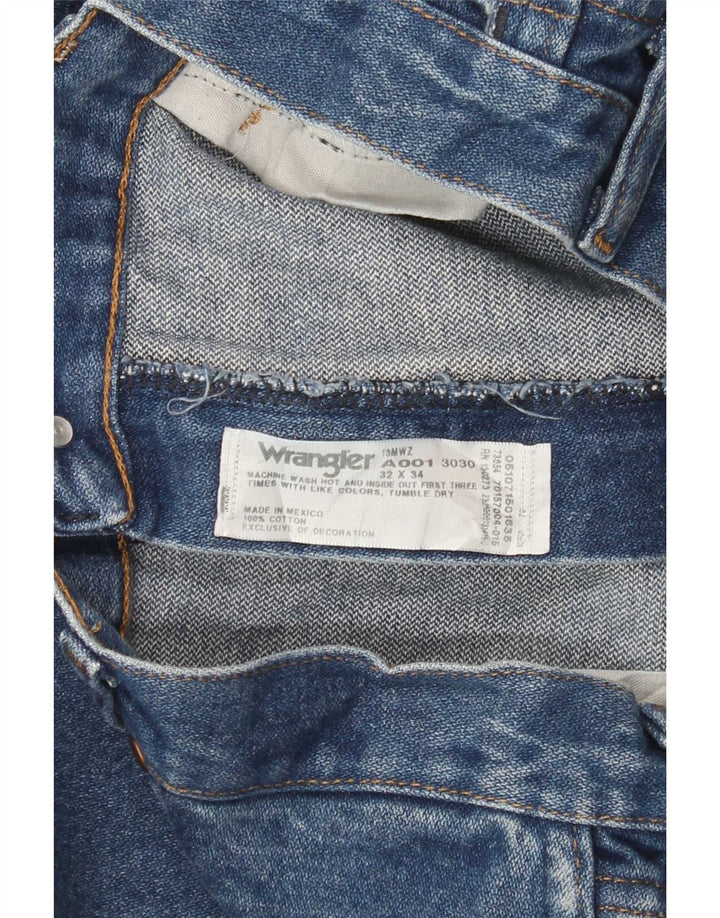 Wrangler Vaqueros rectos para hombre W32 L34 Algodón azul