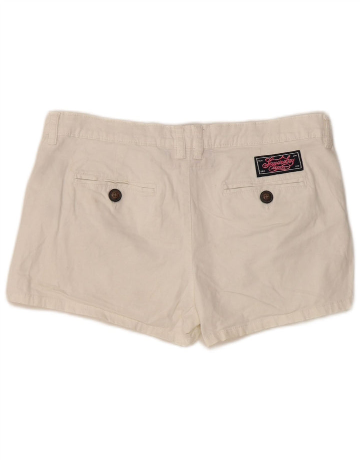 Pantalones cortos chinos Superdry para mujer medianos W34 de algodón blanco