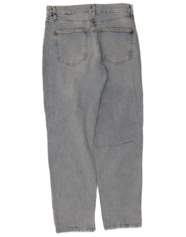 Marks & Spencer Vaqueros cónicos para mujer UK 12 Medium W28 L27 Azul
