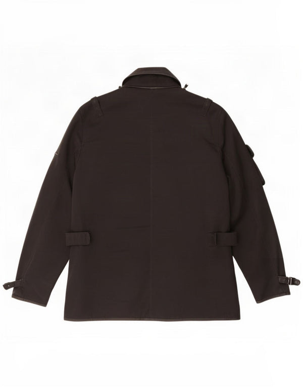 Cesare Paciotti 4US Chaqueta utilitaria para hombre UK 40 Grande Poliamida negra