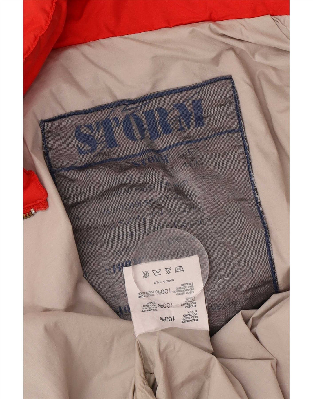 Mono de esquí vintage para hombre grande poliamida roja