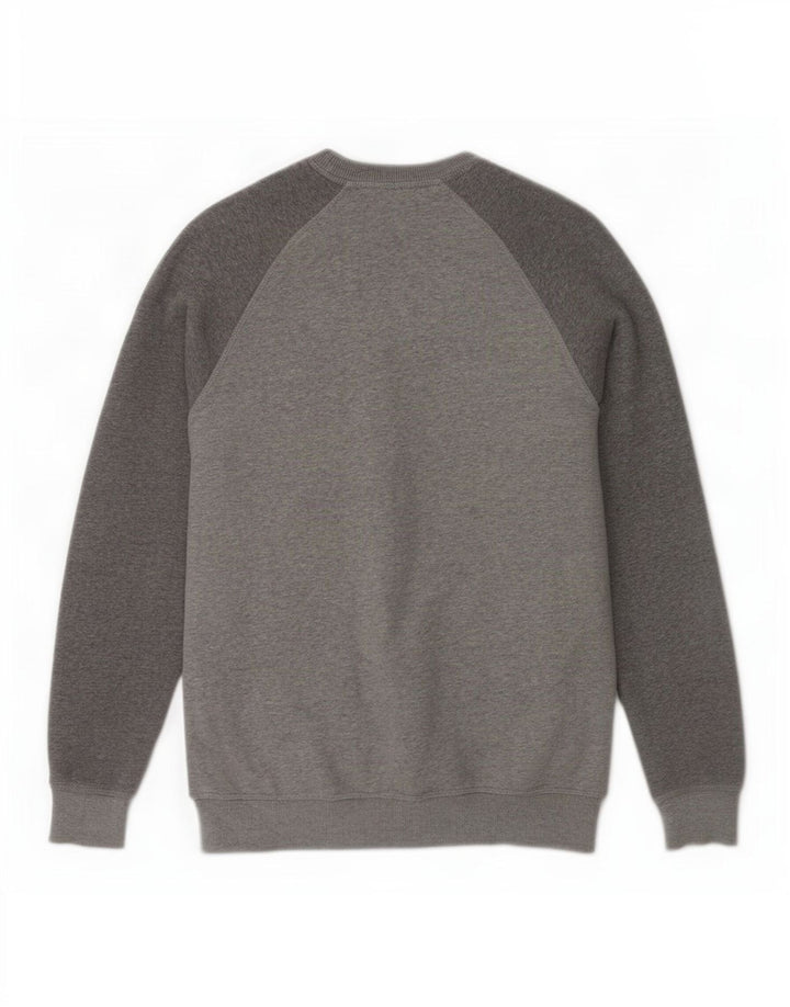 Adidas Hombre Graphic Sudadera Jumper Pequeño Gris Algodón